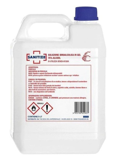 Soluzione idroalcolica gel - gel, 75%